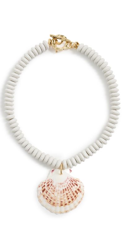 Logan Tay Logan Tay Carolina White Shell Necklace White One