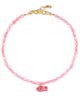 Logan Tay Logan Tay Cotton Candy Beaded Fish Necklace Pink One - 1