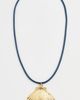 Logan Tay Logan Tay Gold Shell Cord Necklace Blue One - 2
