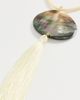 Logan Tay Logan Tay Iridescent Shell Tassel Necklace White One - 4