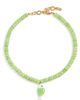 Logan Tay Logan Tay Olive Fish Beaded Necklace Green One - 1