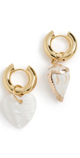 Logan Tay Logan Tay Pearl Mismatched Earrings Gold One
