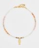 Logan Tay Logan Tay Pink Beaded Gold Fish Necklace Pink One - 2