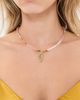 Logan Tay Logan Tay Pink Beaded Gold Fish Necklace Pink One - 3