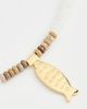 Logan Tay Logan Tay Pink Beaded Gold Fish Necklace Pink One - 4
