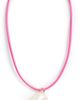 Logan Tay Logan Tay Pink Cord Shell Necklace Pink One - 1