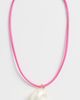 Logan Tay Logan Tay Pink Cord Shell Necklace Pink One - 2