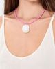 Logan Tay Logan Tay Pink Cord Shell Necklace Pink One - 3