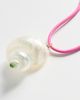 Logan Tay Logan Tay Pink Cord Shell Necklace Pink One - 4