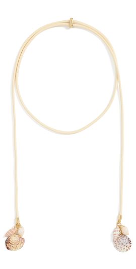 Logan Tay Logan Tay Shell Drop Wrap Necklace White One