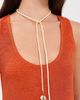 Logan Tay Logan Tay Shell Drop Wrap Necklace White One - 4