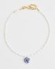 Logan Tay Logan Tay White Beaded Purple Flower Necklace White One - 2