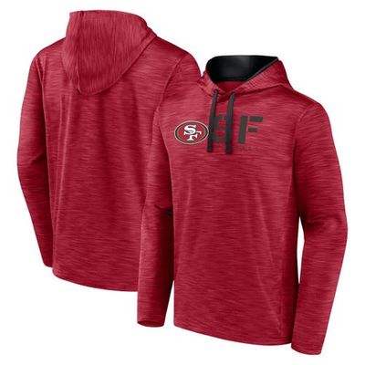 Logo Athletic Logo Athletic Men's Scarlet San Francisco 49ers Head Start Pullover Hoodie 