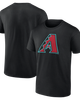 Logo Athletic Men's Logo Athletic Black Arizona Diamondbacks Official Logo T-Shirt  - 1