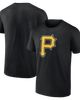 Logo Athletic Men's Logo Athletic Black Pittsburgh Pirates Official Logo T-Shirt  - 1