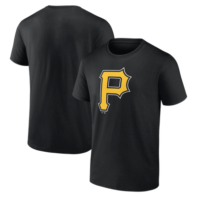 Logo Athletic Men's Logo Athletic Black Pittsburgh Pirates Official Logo T-Shirt 