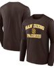 Logo Athletic Men's Logo Athletic Brown San Diego Padres Heart & Soul Long Sleeve T-Shirt  - 1