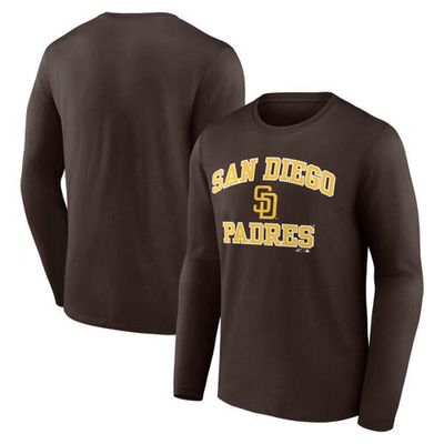 Logo Athletic Men's Logo Athletic Brown San Diego Padres Heart & Soul Long Sleeve T-Shirt 