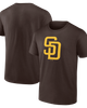 Logo Athletic Men's Logo Athletic Brown San Diego Padres Official Logo T-Shirt  - 1