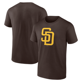 Logo Athletic Men's Logo Athletic Brown San Diego Padres Official Logo T-Shirt 