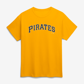 Logo Athletic Men's Logo Athletic Gold Pittsburgh Pirates Wordmark T-Shirt 