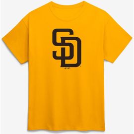 Logo Athletic Men's Logo Athletic Gold San Diego Padres Official Logo T-Shirt 