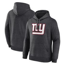 Logo Athletic Men's Logo Athletic Heather Charcoal New York Giants Primary Logo Hoodie 