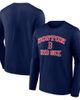 Logo Athletic Men's Logo Athletic Navy Boston Red Sox Heart & Soul Long Sleeve T-Shirt  - 1