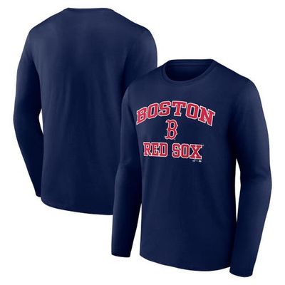 Logo Athletic Men's Logo Athletic Navy Boston Red Sox Heart & Soul Long Sleeve T-Shirt 