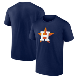 Logo Athletic Men's Logo Athletic Navy Houston Astros Official Logo T-Shirt 