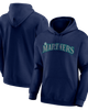 Logo Athletic Men's Logo Athletic Navy Seattle Mariners Wordmark Hoodie  - 1