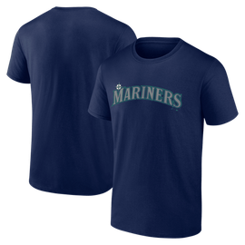 Logo Athletic Men's Logo Athletic Navy Seattle Mariners Wordmark T-Shirt 