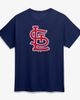 Logo Athletic Men's Logo Athletic Navy St. Louis Cardinals Official Logo T-Shirt  - 1