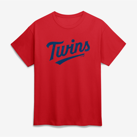 Logo Athletic Men's Logo Athletic Red Minnesota Twins Wordmark T-Shirt 
