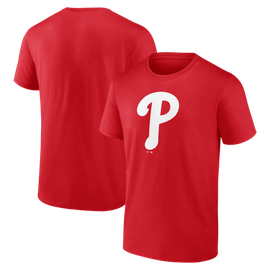 Logo Athletic Men's Logo Athletic Red Philadelphia Phillies Official Logo T-Shirt 