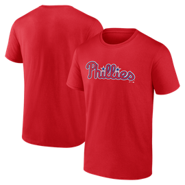 Logo Athletic Men's Logo Athletic Red Philadelphia Phillies Wordmark T-Shirt 