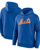 Logo Athletic Men's Logo Athletic Royal New York Mets Wordmark Hoodie  - 1