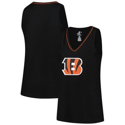 Logo Athletic Women's Logo Athletic Black Cincinnati Bengals Plus Size Stellar Win V-Neck Tank Top 