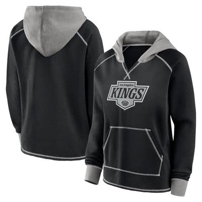 Logo Athletic Women's Logo Athletic Black Los Angeles Kings Hit It French Terry Full-Zip Hoodie 