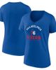 Logo Athletic Women's Logo Athletic Royal Philadelphia 76ers Unrivaled V-Neck T-Shirt  - 1
