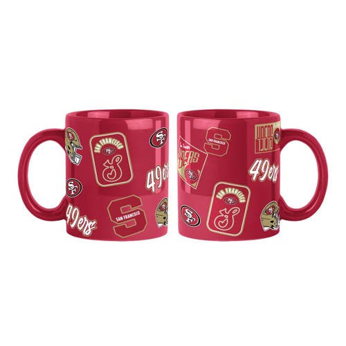 LOGO BRANDS LOGO BRANDS San Francisco 49ers 2-Pack 15oz. Color Mug Set