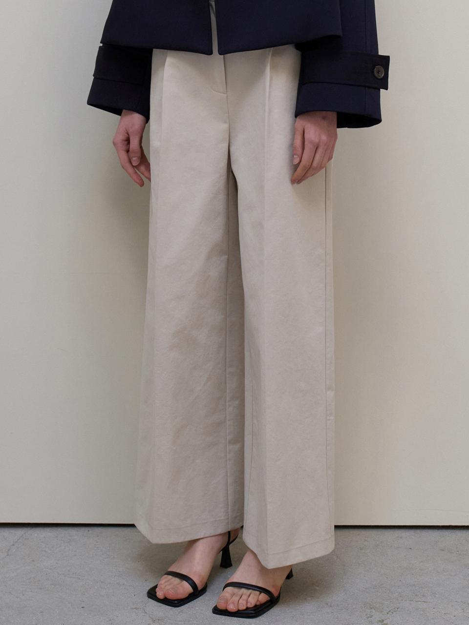 L’oiE Chino Banding Pants_Light Beige