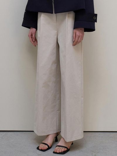 L’oiE Chino Banding Pants_Light Beige