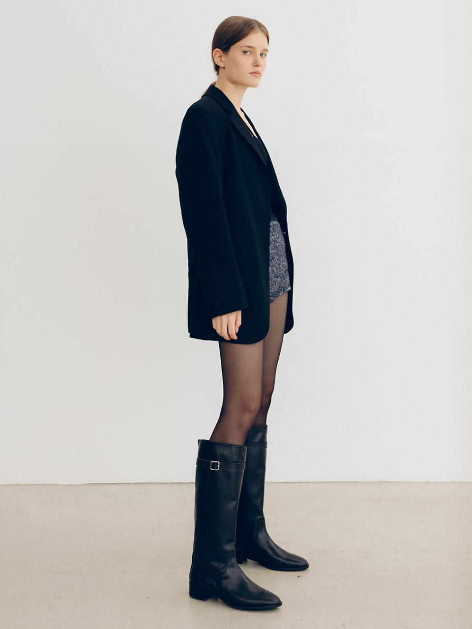 Loiret Leather Classic Riding Boots [Black] (645)