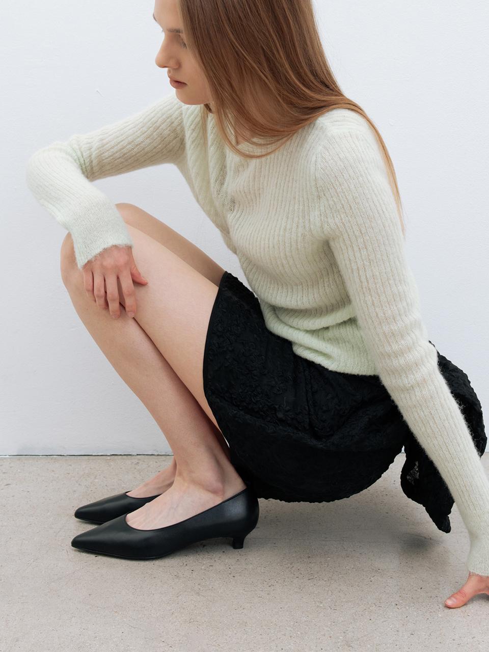 Loiret Leather Kitten Heel Pumps