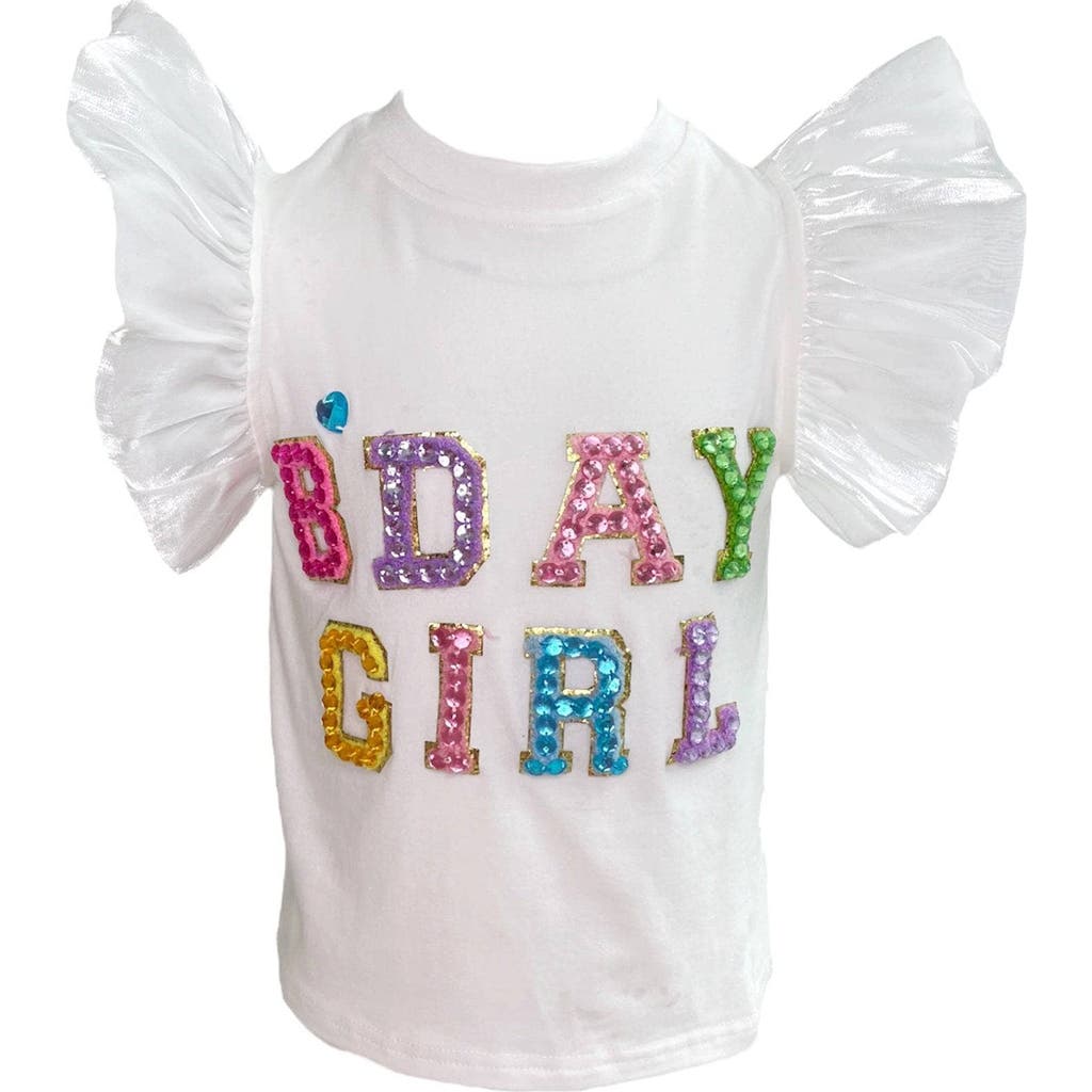 Lola + The Boys - Birthday Girl Gem Ruffle Shirt