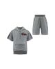 Lola + The Boys Lola + The Boys Boys' Grey Checkered Soft Short Set - 1