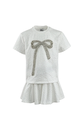 Lola + The Boys Lola + The Boys Crystal Bow Short Set