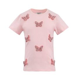 Lola + The Boys Lola + The Boys Crystal Butterfly T-shirt