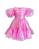 Lola + The Boys Lola + The Boys Crystal Pink Hologram Dress  - 1